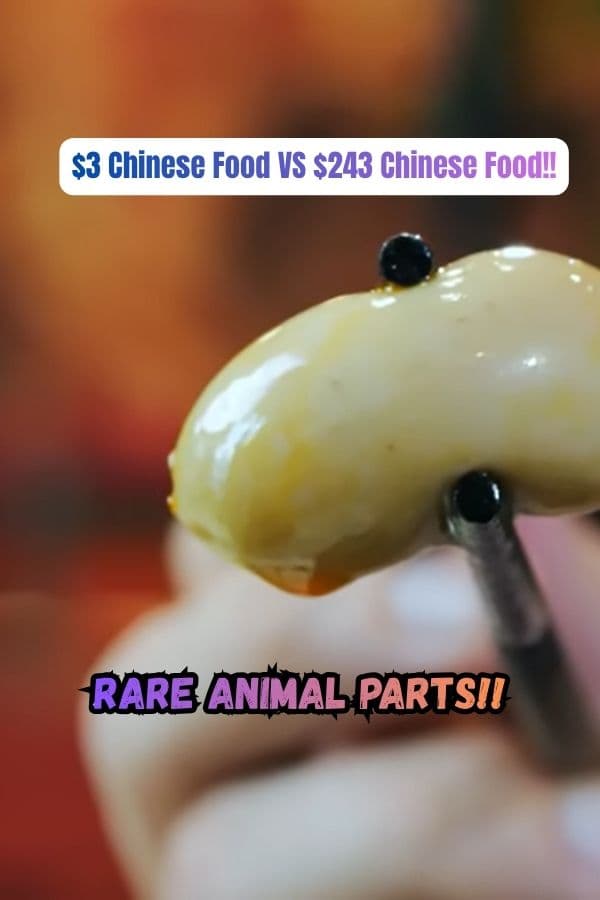 $3 Chinese Food VS $243 Chinese Food!! Rare Animal Parts!!