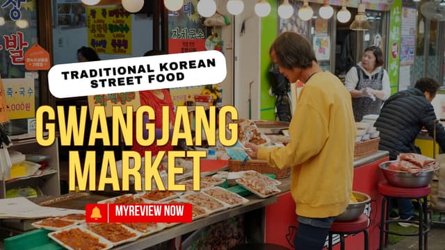Traditional Korean Street Food Tour at Gwangjang Market in Seoul